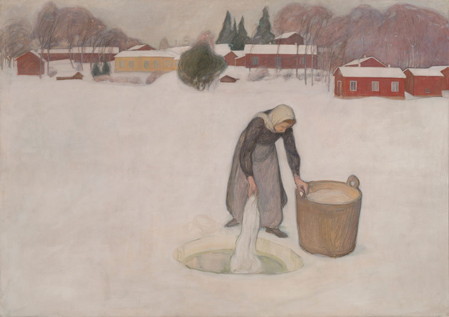 Lessive sur la glace, Pekka Halonen, 1900