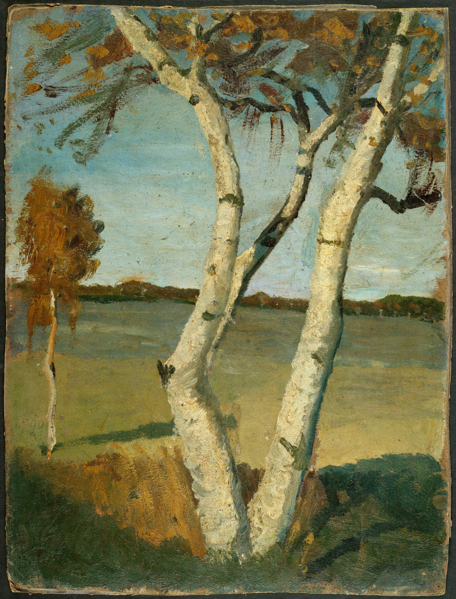 Birch Tree in a Landscape - Paula Modersohn-Becker