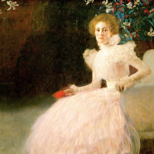 🌸✨ Portrait de Sonja Knips – Gustav Klimt (1898)