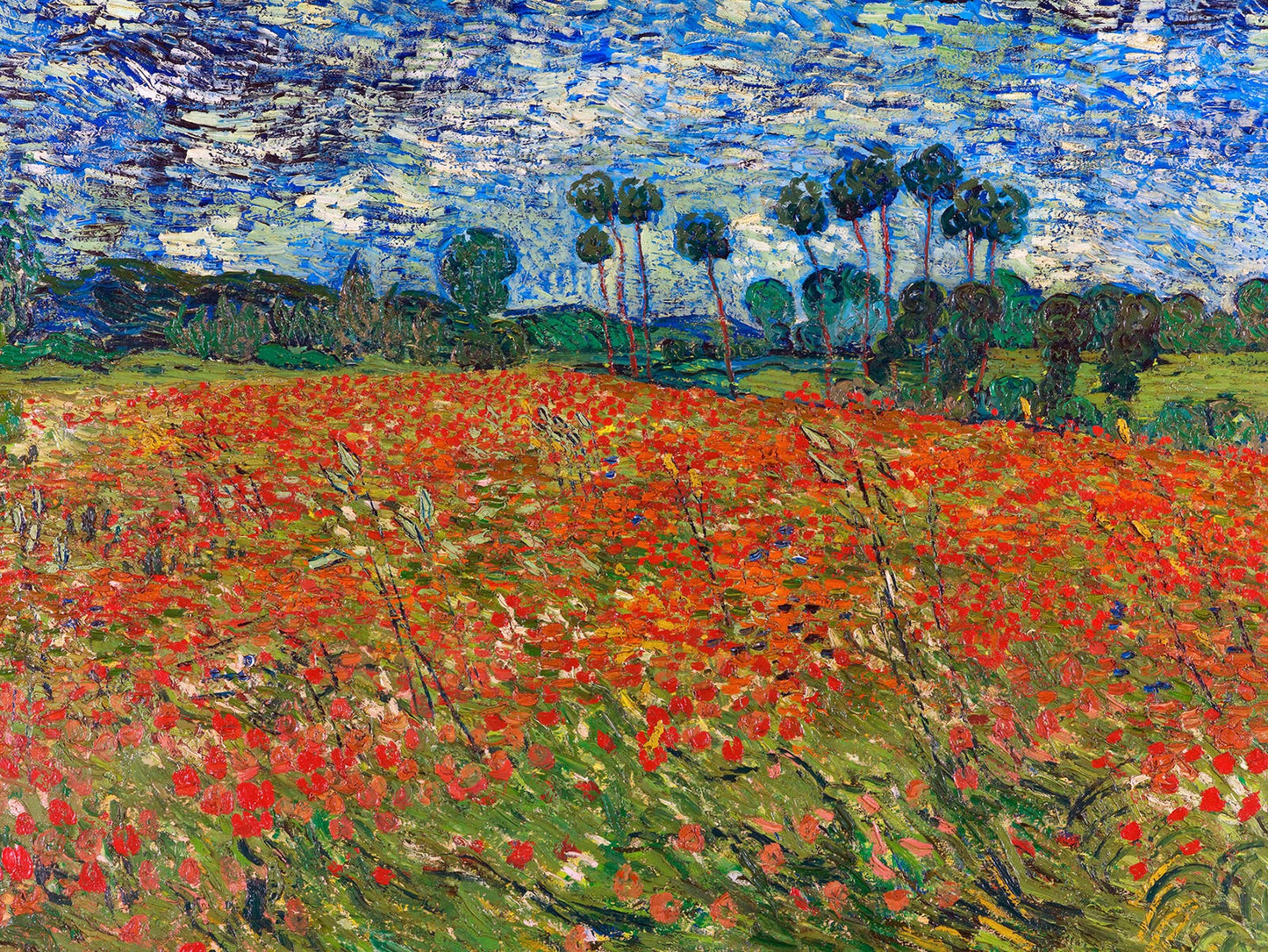 Champ de coquelicots, Auvers-sur-Oise - Van Gogh