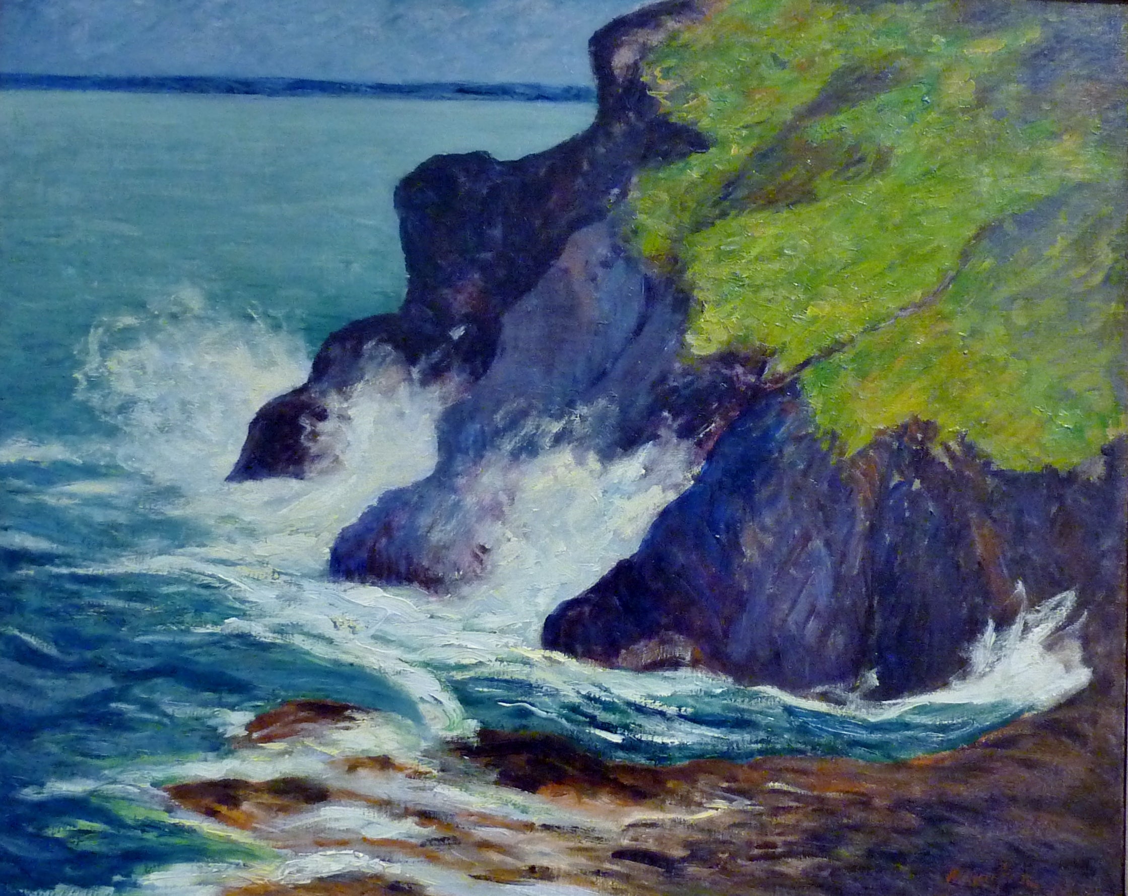 Les trois falaises. Saint-Jean-du-Doigt - Maxime Maufra