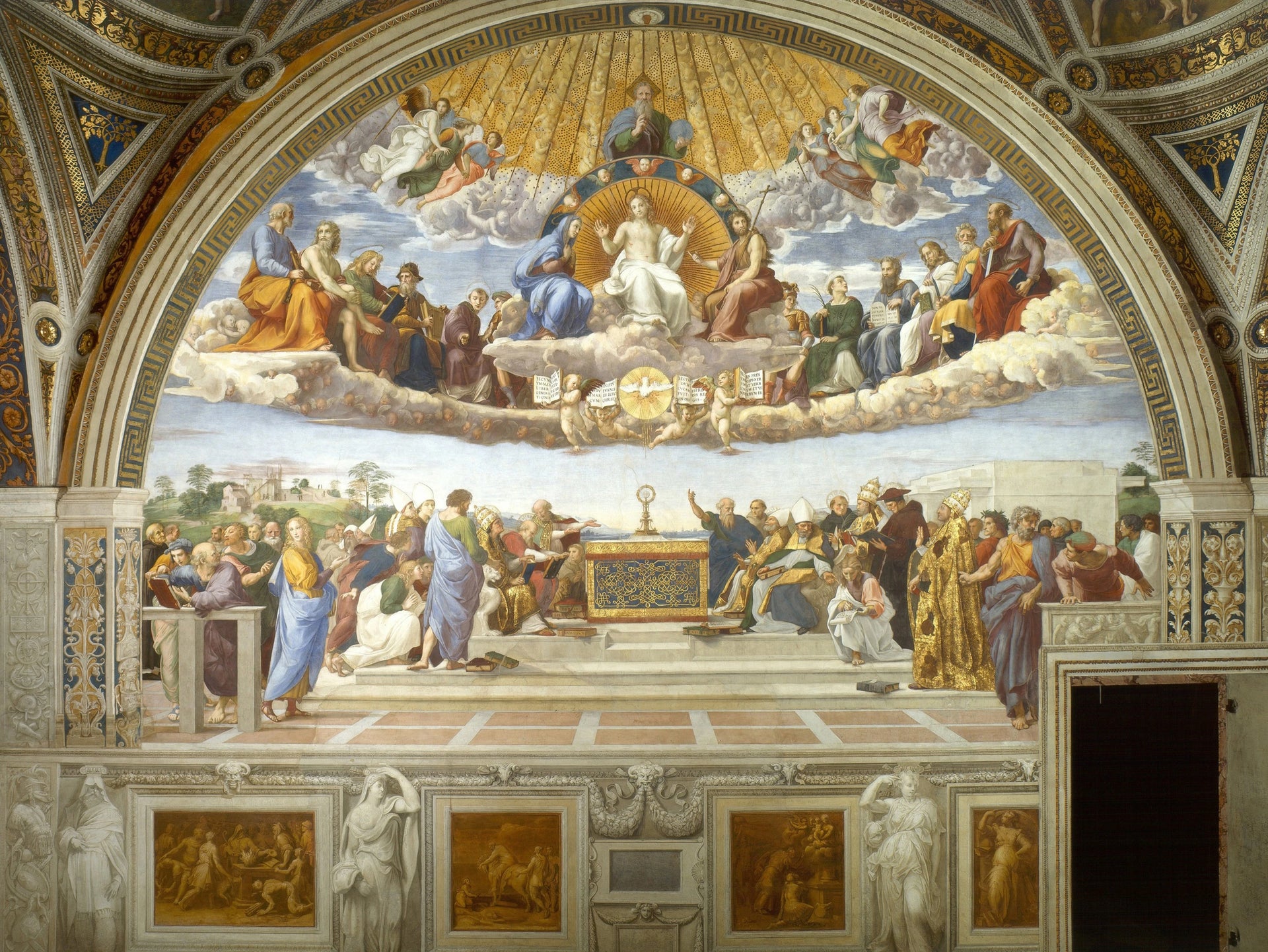La Dispute du Saint-Sacrement - Raphaël Sanzio - Réproduction huile sur toile