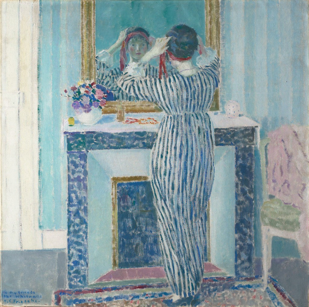 Intérieur bleu : Giverny (Le Ruban rouge) - Frederick Carl Frieseke