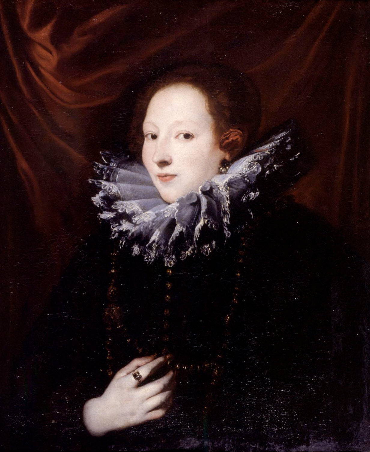 Portrait de la comtesse Antonia Demarini (?-?), épouse de Francesco Lercari, doge de Gênes - Antoine van Dyck