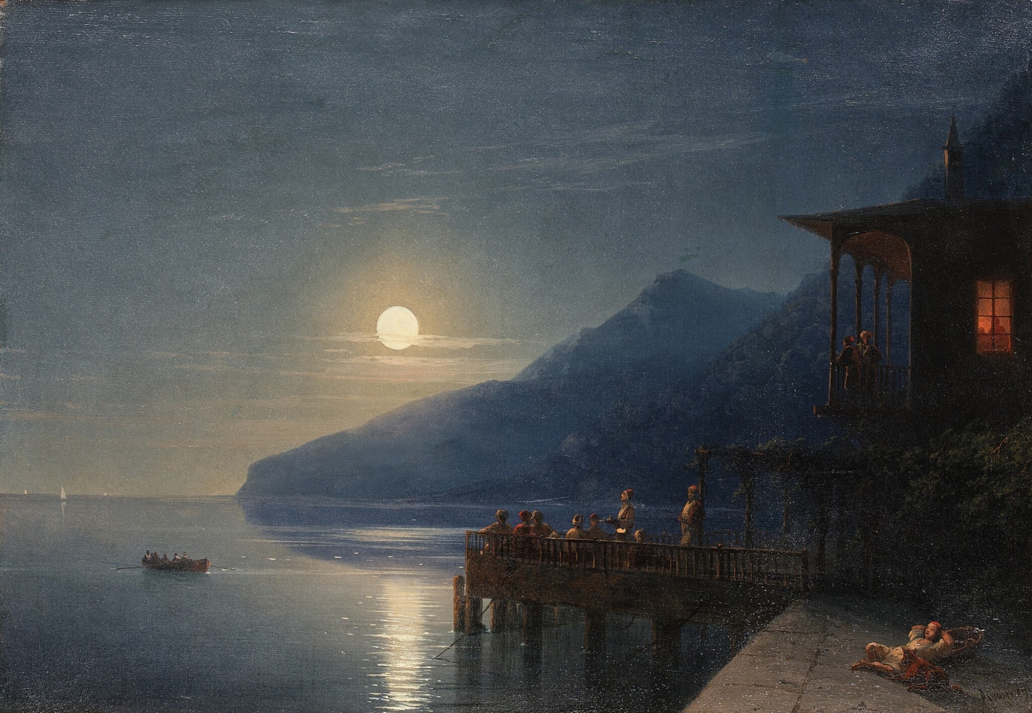 Une nuit au clair de lune sur la côte de Crimée - Ivan Aïvazovski