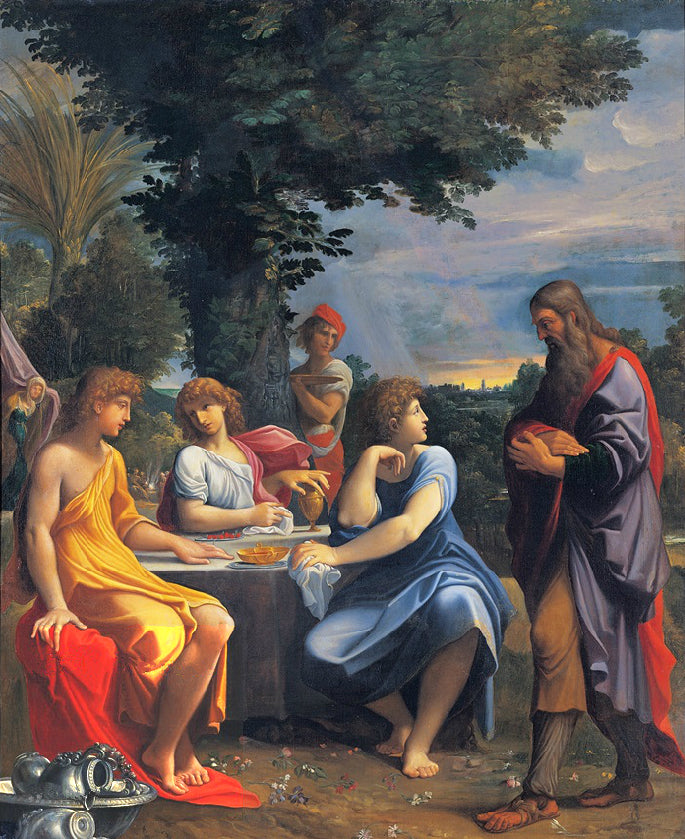 Trois anges rendent visite à Abraham - Ludovico Carracci