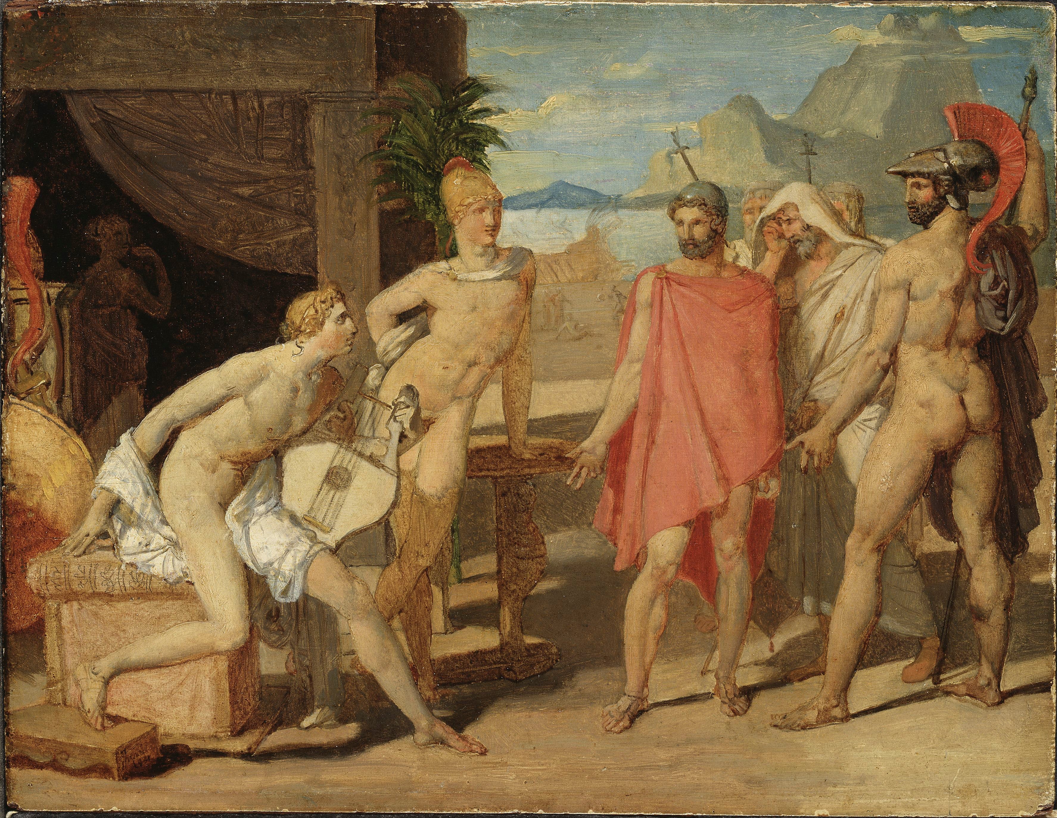 Achille recevant les ambassadeurs d'Agamemnon - Jean-Auguste-Dominique Ingres