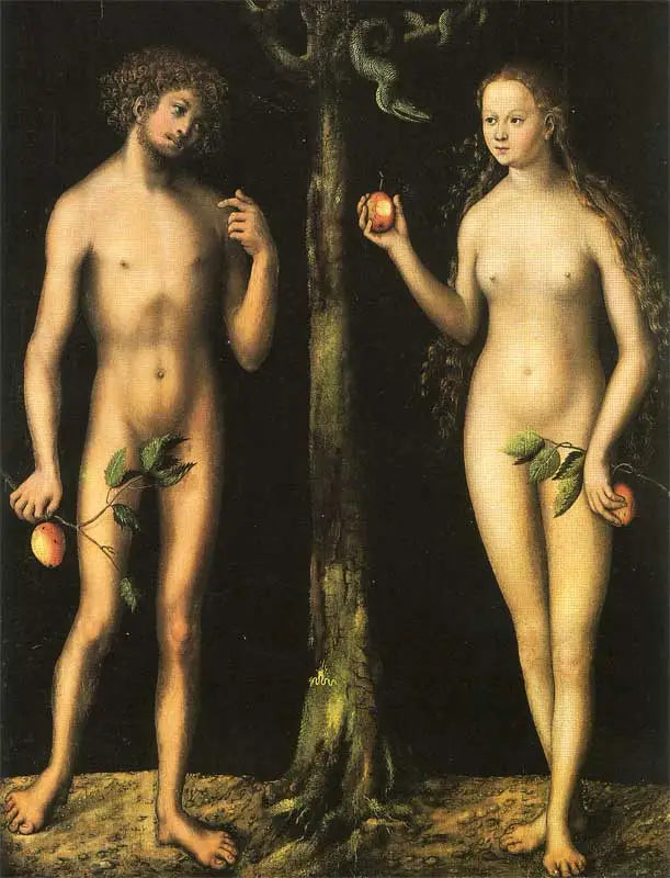 Adam et Ève - Lucas Cranach the Elder - Alpha Reproduction