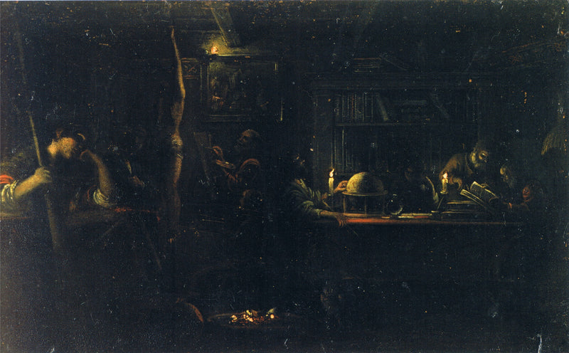 Minerve, patronne des arts et des sciences - Adam Elsheimer