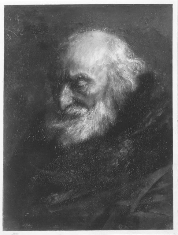 Étude d'une tête de vieux juif - Adolph von Menzel