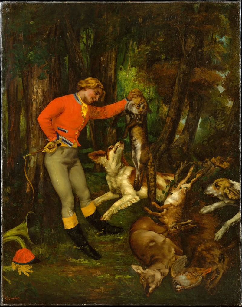 Après la chasse - Gustave Courbet