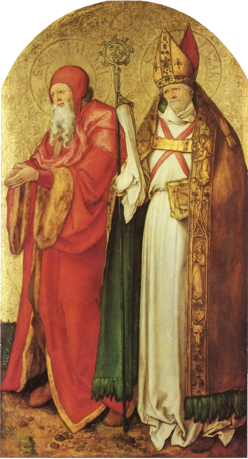 Autel de Jabach : Saints Siméon et Lazare - Albrecht Dürer