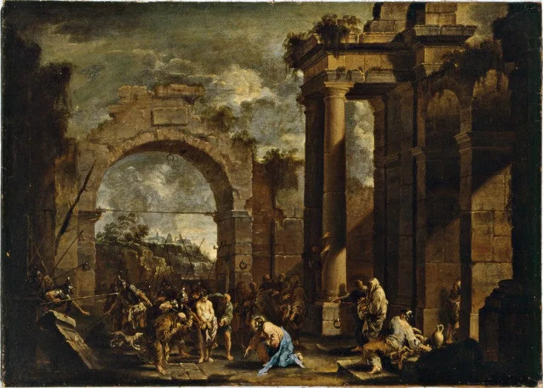 Le Christ et l'adultère - Alessandro Magnasco image 1 reproduction d’œuvre d’art à l’huile