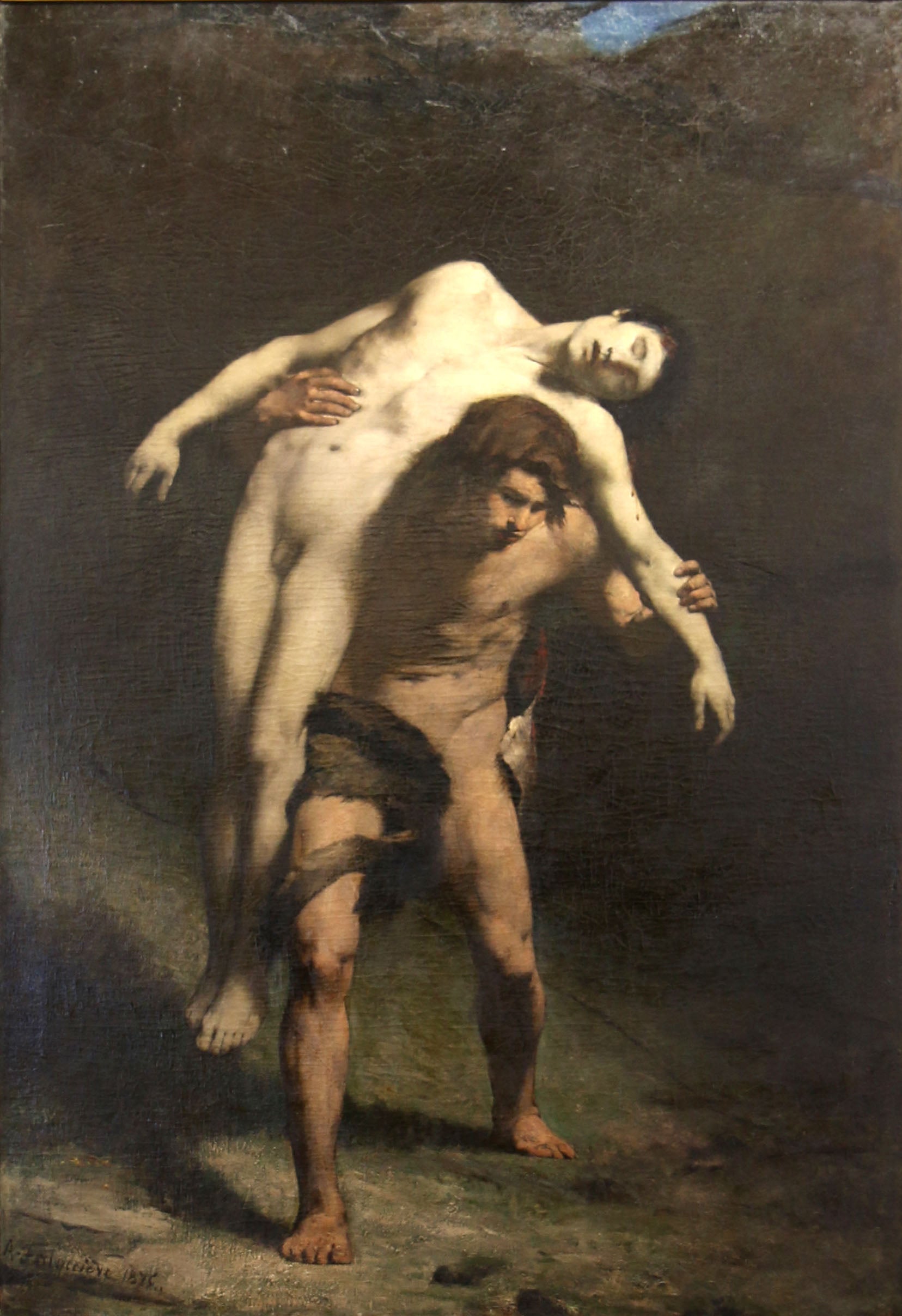 Caïn portant le corps d'Abel - Alexandre Falguière