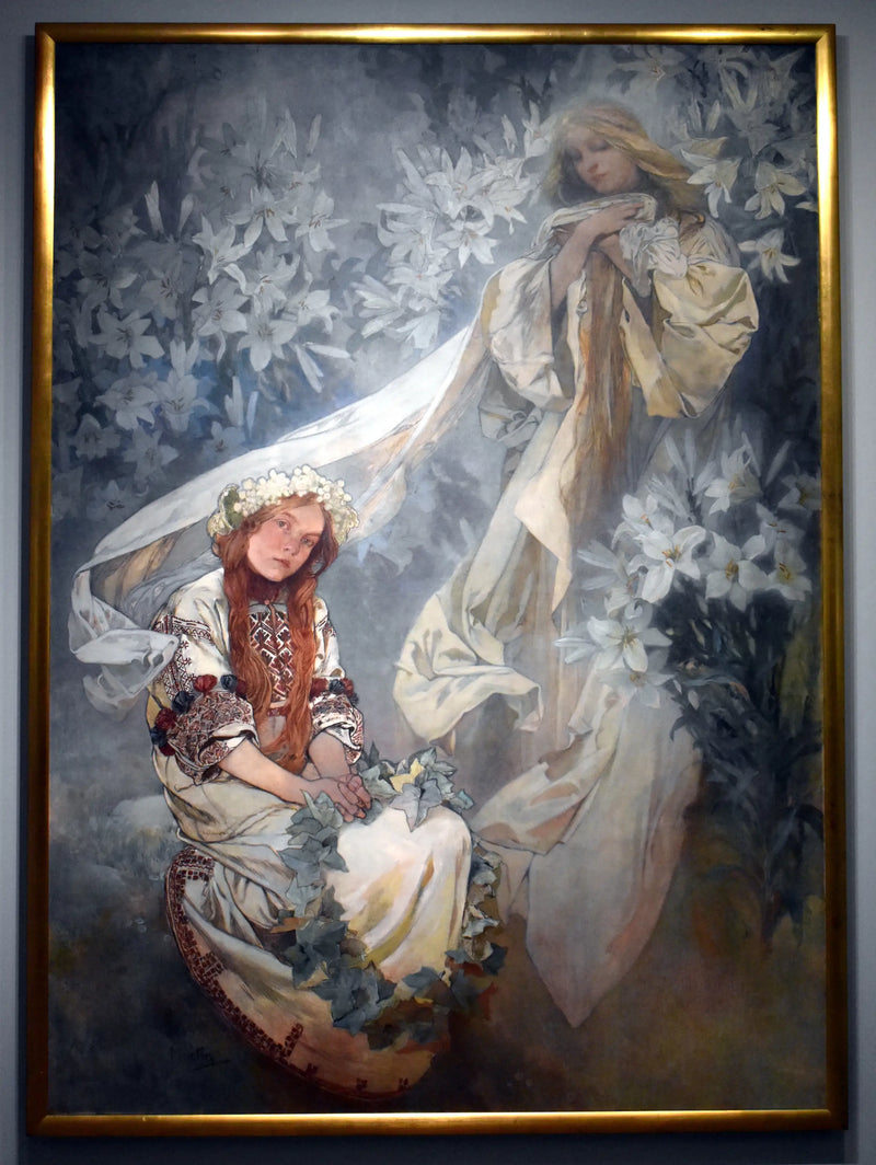 Vierge aux lys - Alphonse Mucha