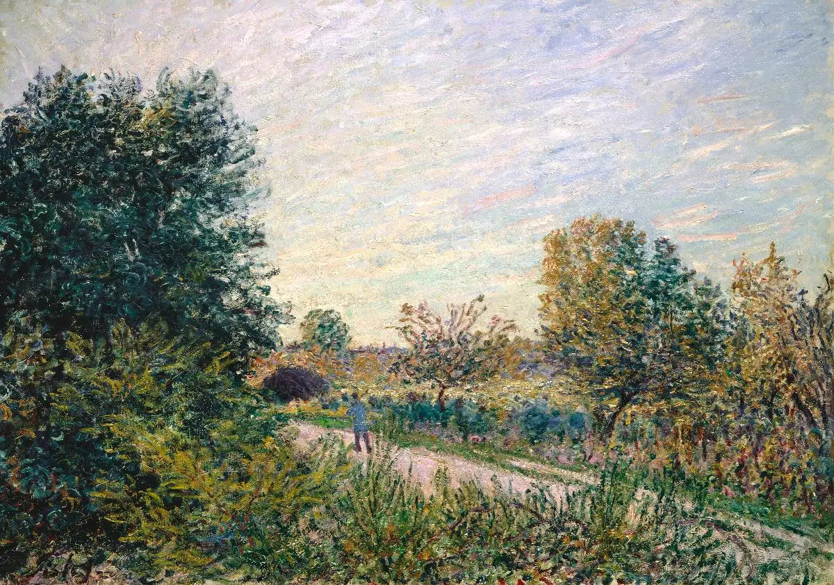Reproduction du tableau « La Route - Alfred Sisley » par Alpha Reproduction en peinture à l’huile