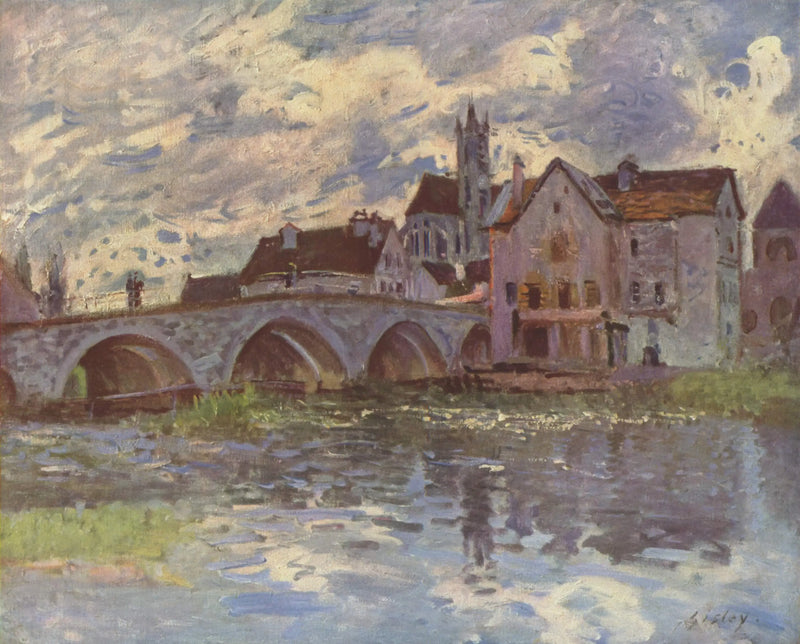 Pont de Moret, effet d'orage - Alfred Sisley