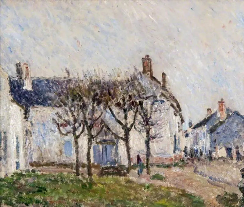 Reproduction du tableau « Rue du Village, Moret-sur-Loing - Alfred Sisley » par Alpha Reproduction en peinture à l’huile