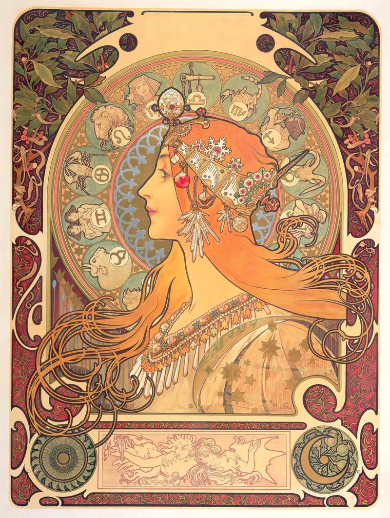 Zodiaque - Alphonse Mucha