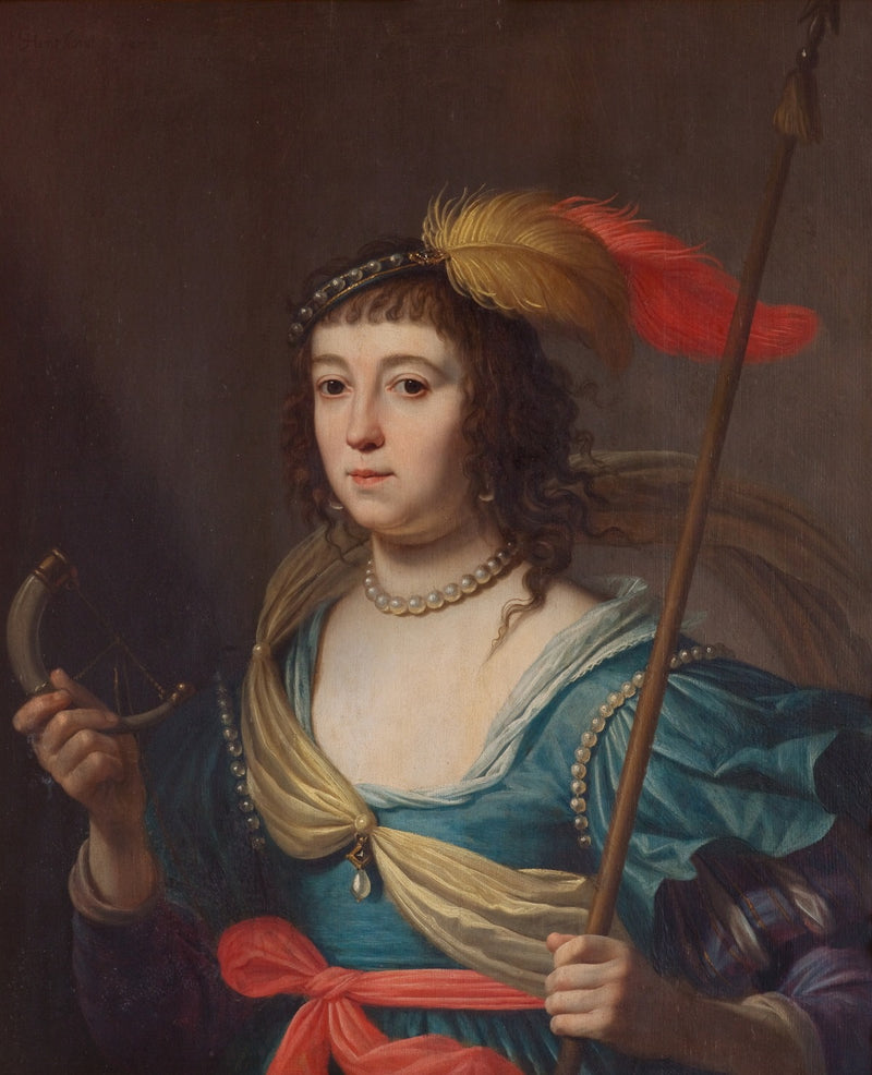 Amalia von Solms dans le rôle de Diana - Gerrit van Honthorst