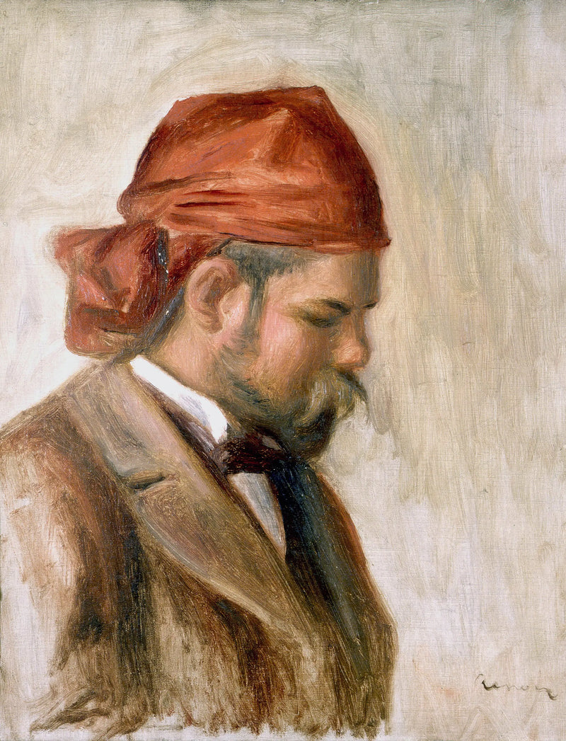 Ambroise Vollard au foulard rouge - Pierre-Auguste Renoir