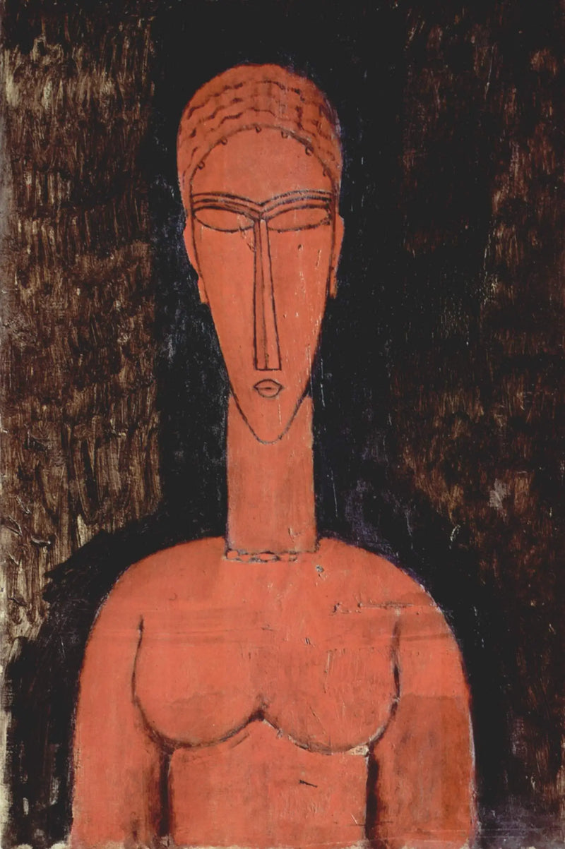 Le grand buste rouge - Amedeo Modigliani