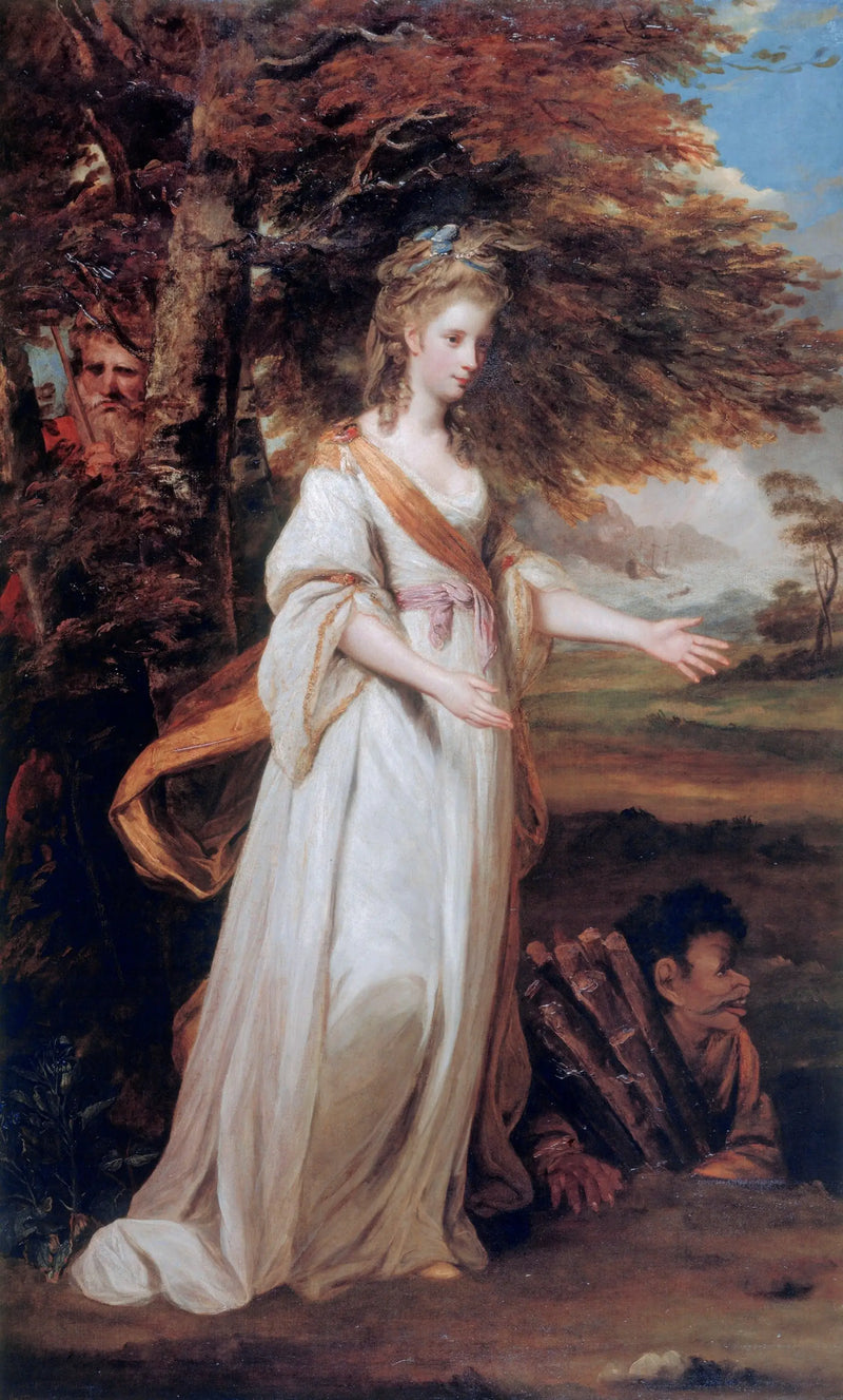 Mme Tollemache dans le rôle de Miranda - Joshua Reynolds