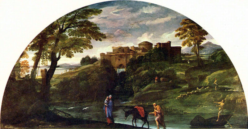 Paysage avec la Fuite en Égypte - Annibale Carracci