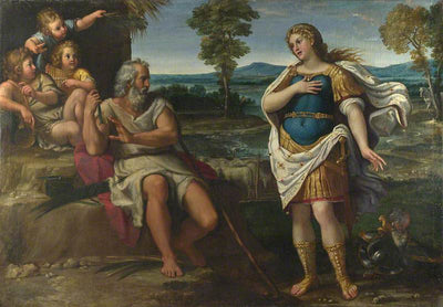 Erminia se réfugie chez les bergers - Annibale Carracci - Alpha Reproduction