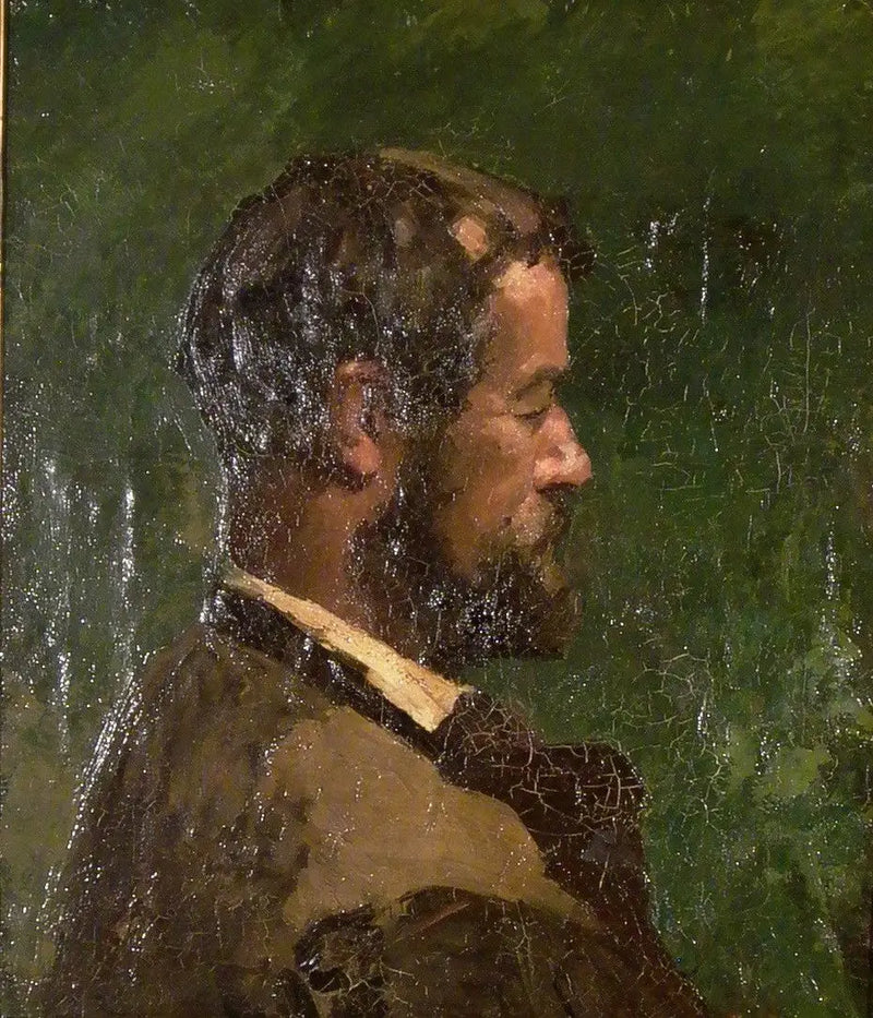 Buste d'homme de profil - Gustave Courbet