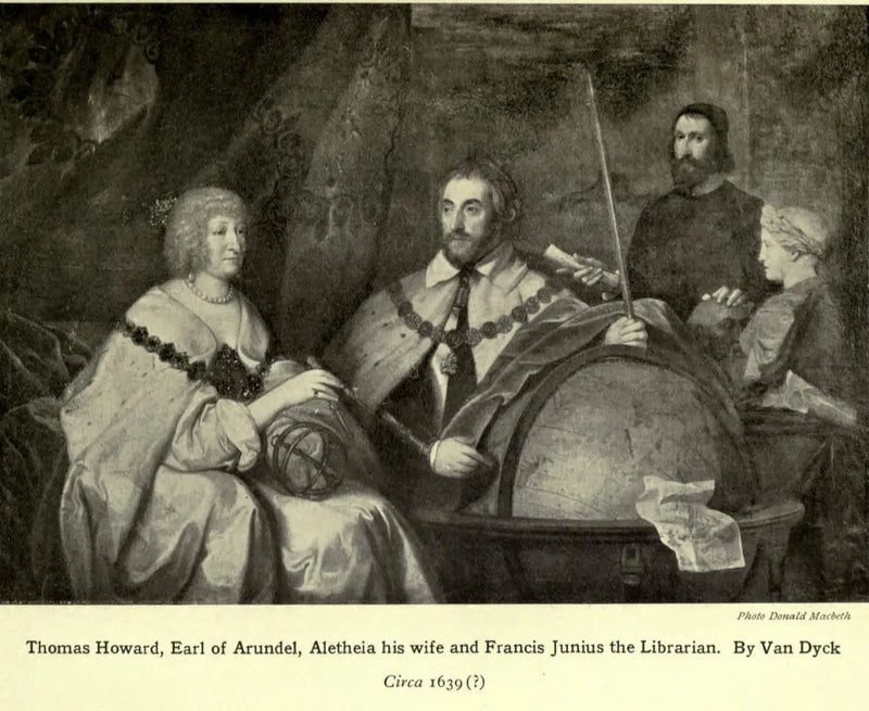 Thomas Howard, 2e comte d'Arundel (1585-1646) et son épouse Lady Alethea Talbot, comtesse d'Arundel (c.1590-1654) avec peut-être Francis Junius (1589-1677) ou William Petty - Antoine van Dyck