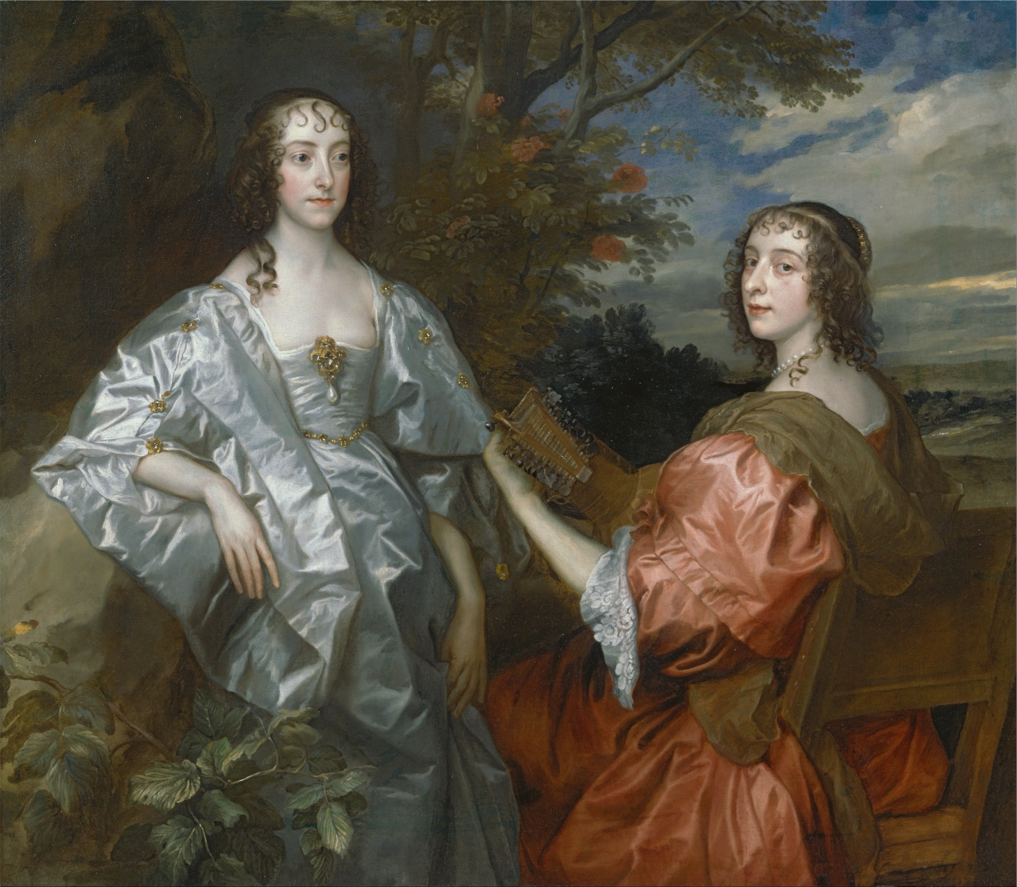 Catherine, comtesse de Chesterfield, et Lucy, comtesse de Huntingdon - Antoine van Dyck