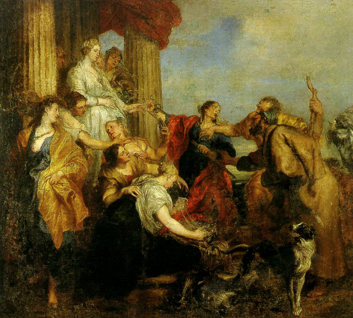 Achille reconnu parmi les filles de Lycomède - Antoine van Dyck