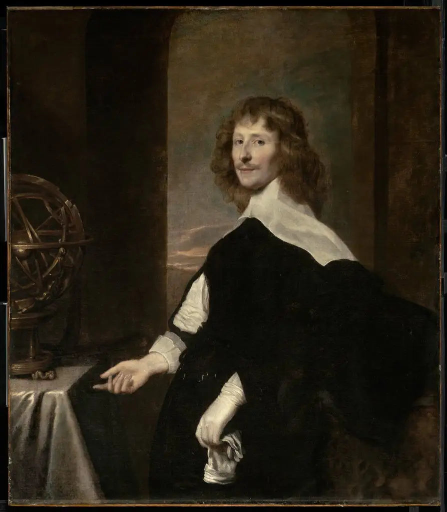 Portrait d’un homme avec une sphère armillaire - Antoine van Dyck - Alpha Reproduction