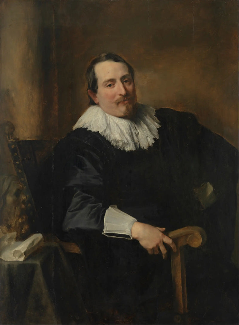 Portrait du peintre Theodor Rombouts - Antoine van Dyck