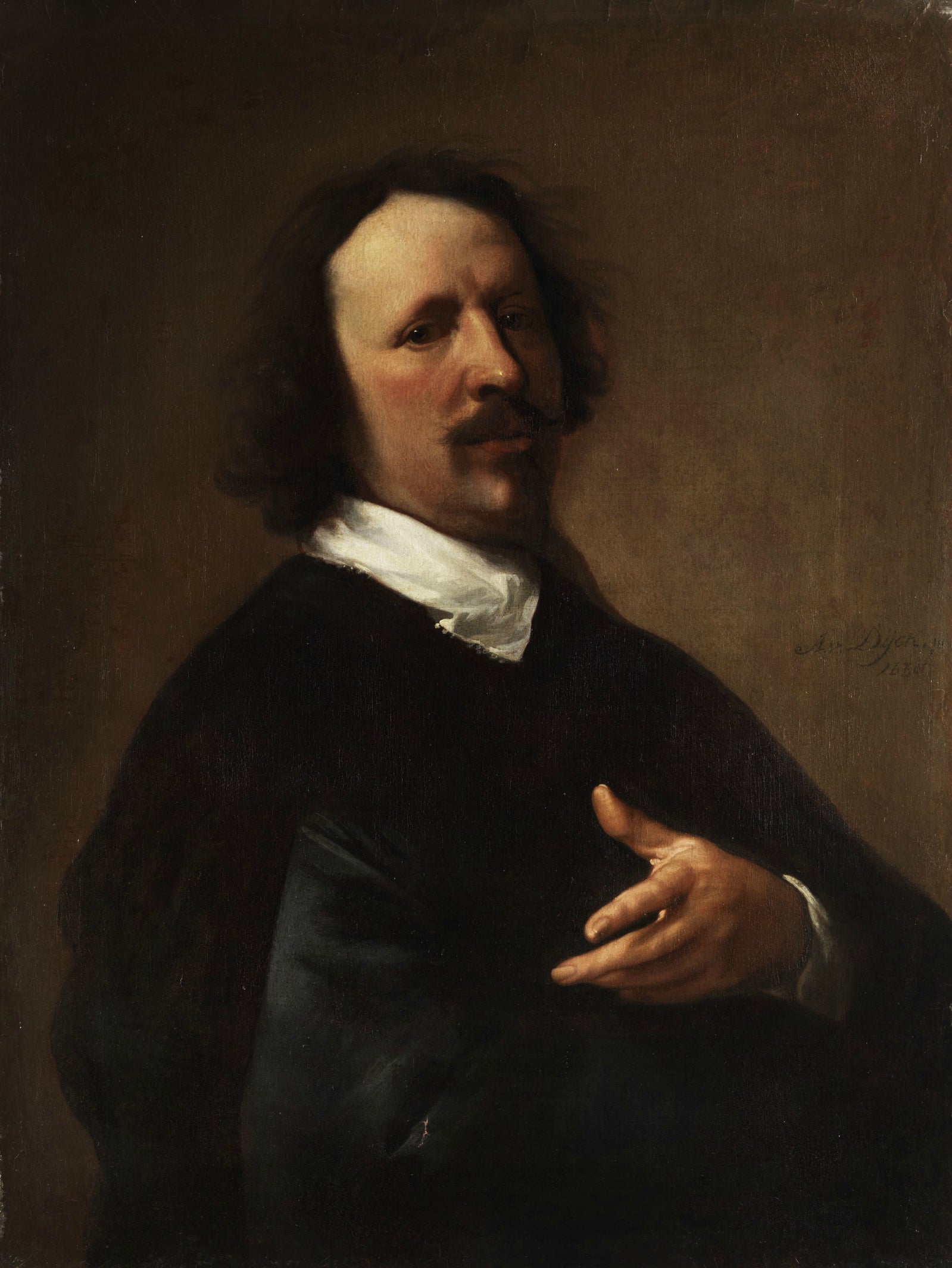 Portrait du peintre Caspar de Crayer (1584 - 1669). - Antoine van Dyck