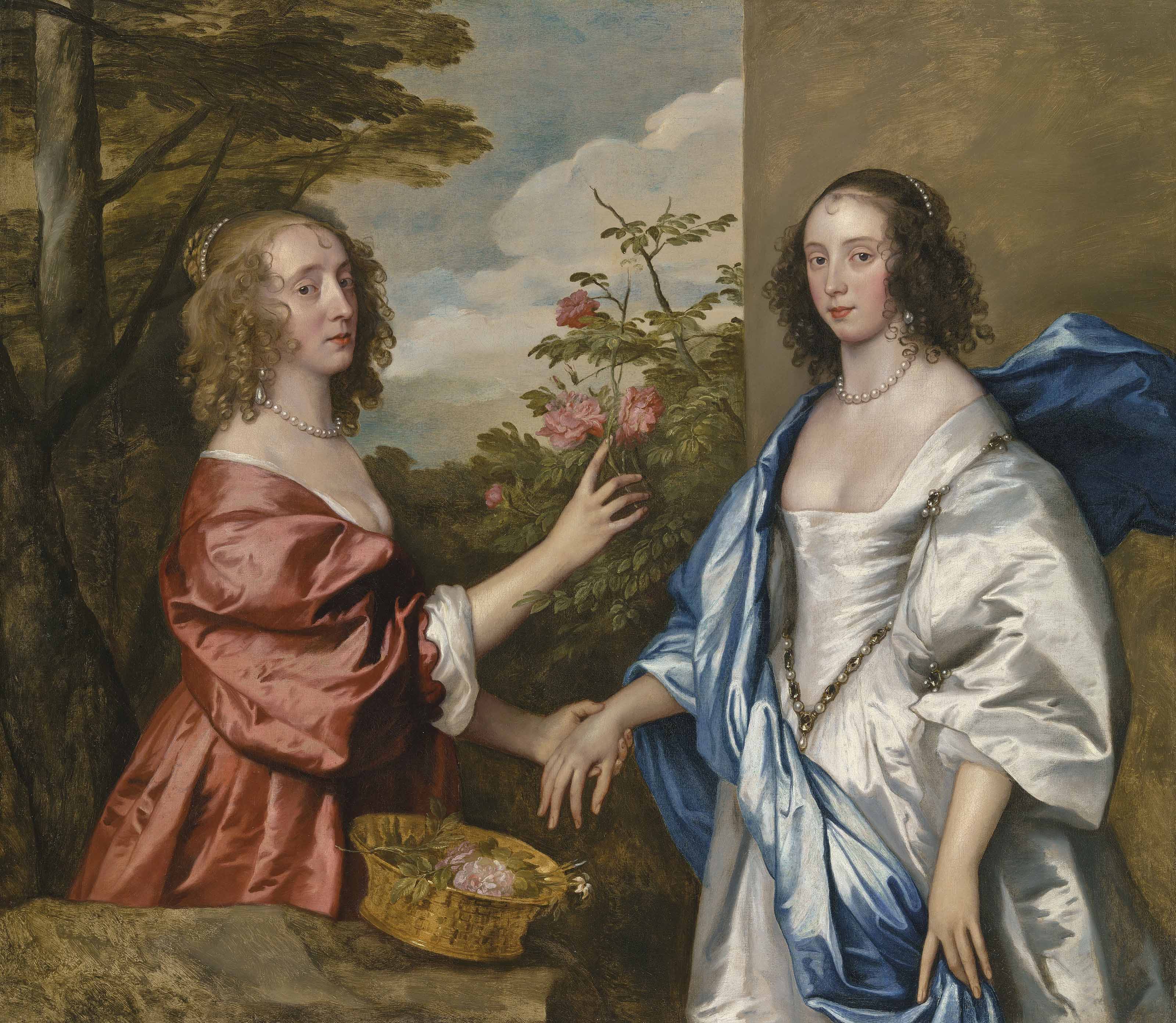 Double portrait d'Anne, comtesse de Manchester et de sa fille Anne Cavendish, Lady Rich - Antoine van Dyck