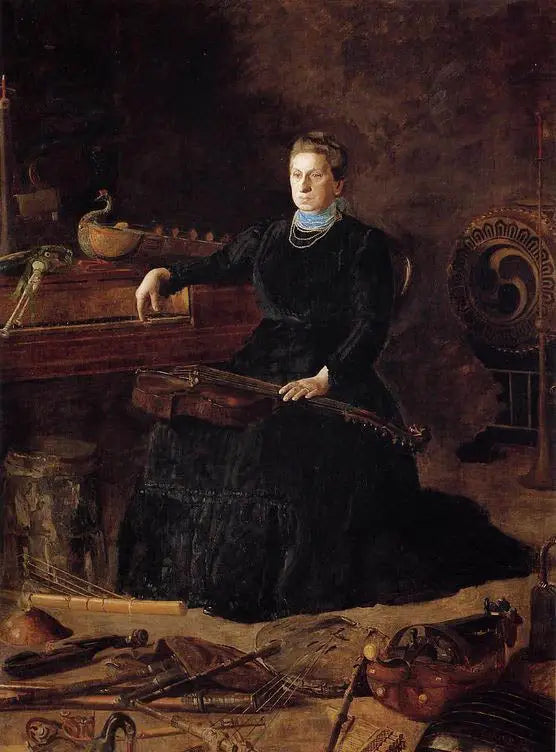 Musique désuète (Portrait de Sarah Sagehorn Frishmuth) - Thomas Eakins - Alpha Reproduction