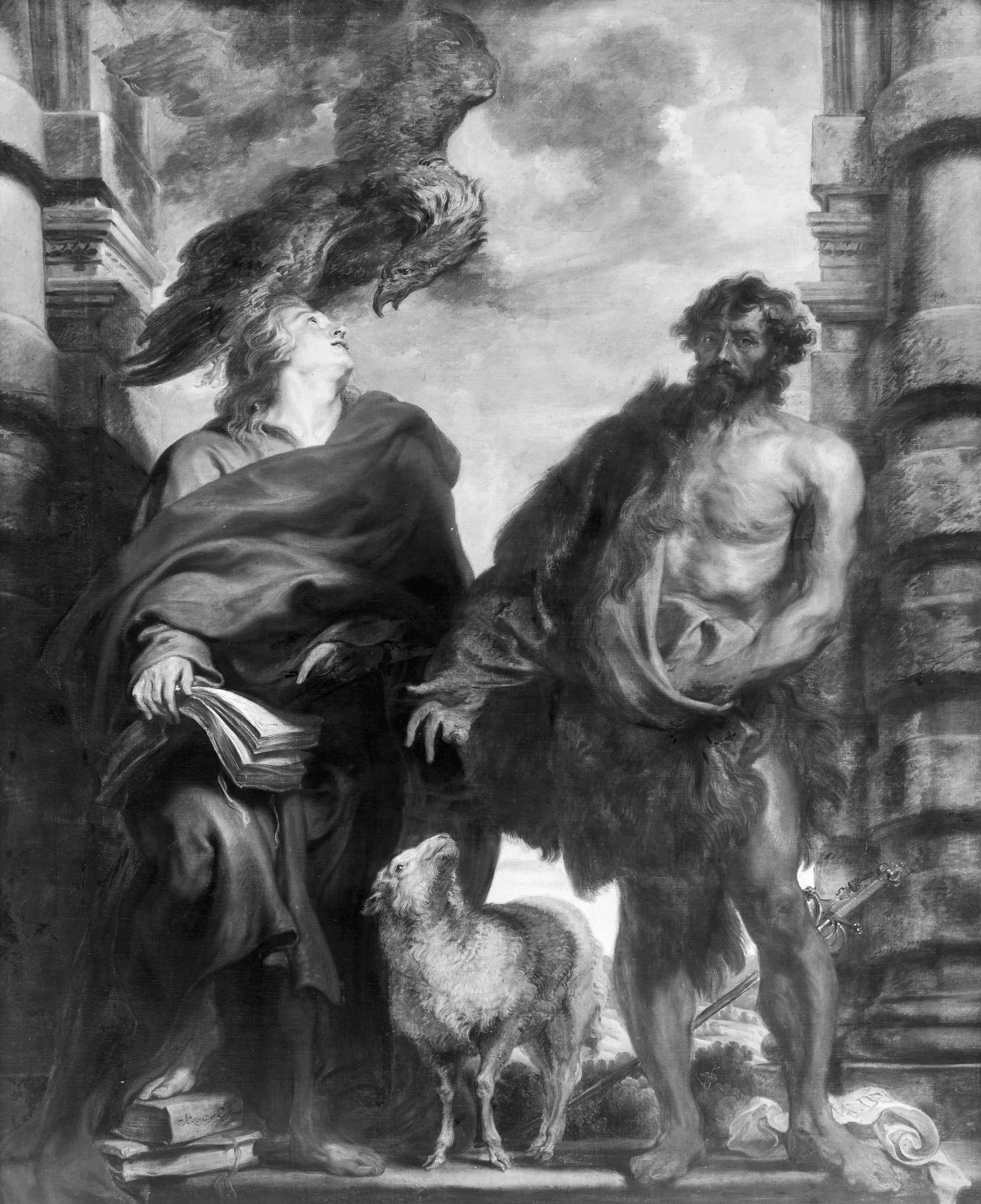 Saints Jean-Baptiste et Jean l'Évangéliste - Antoine van Dyck