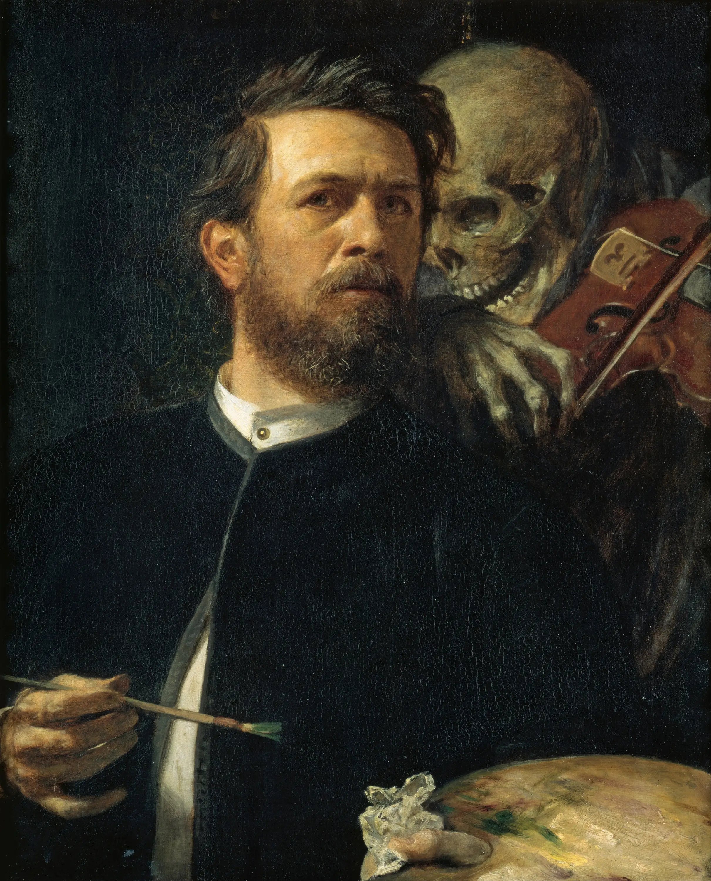 Autoportrait avec la Mort jouant du violon - Arnold Böcklin - Alpha Reproduction