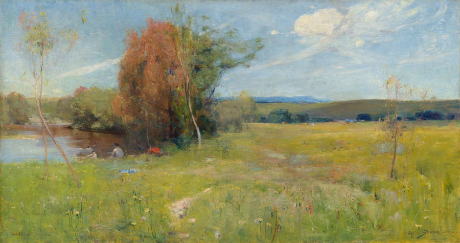 Arthur Streeton, Spring, 1890, huile sur toile sur contreplaqué, National Gallery of Victoria