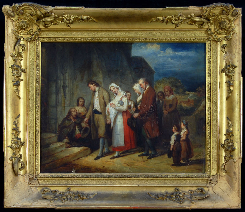 Baptême au village - Ary Scheffer