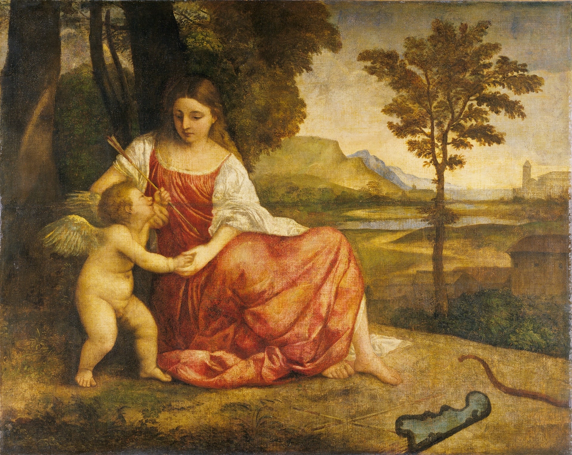 Vénus et Cupidon - Titian