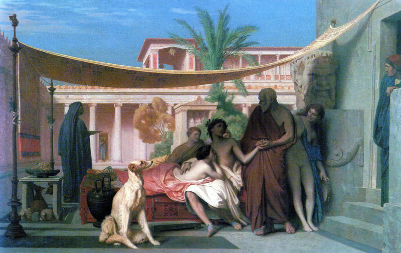 Socrate venant Alcibiade chez Aspasie chercher - Jean-Léon Gérôme