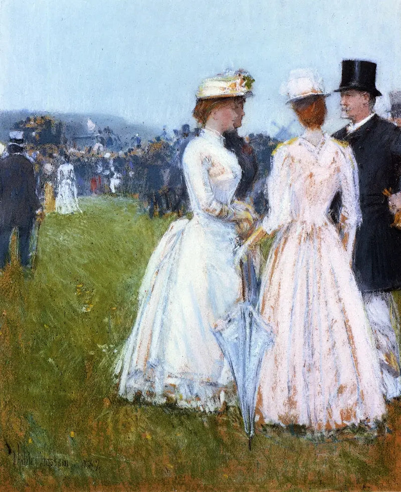 Au Grand Prix de Paris - Childe Hassam