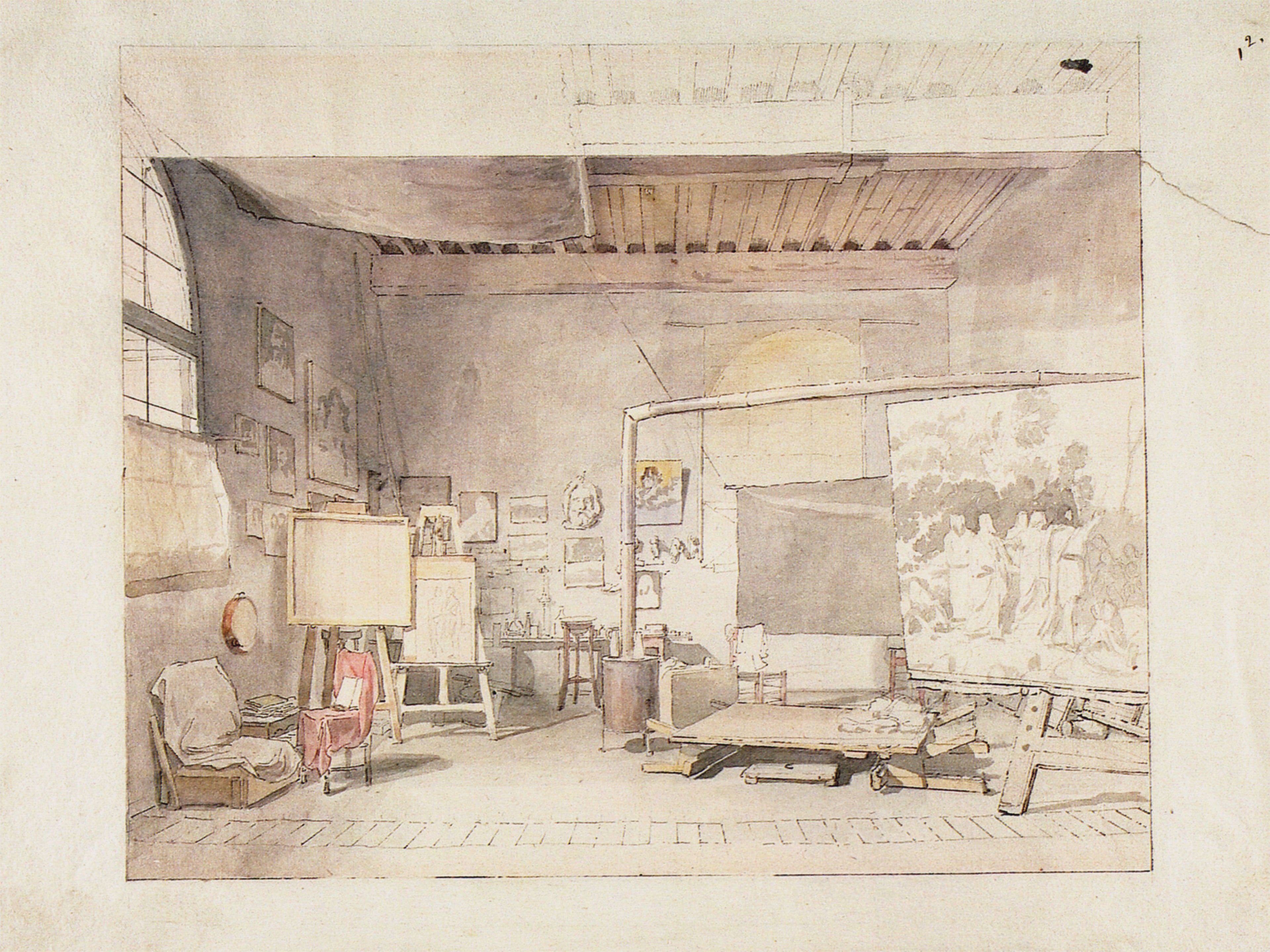 L'Atelier d'Alexandre Ivanov à Rome - Alexandre Ivanov
