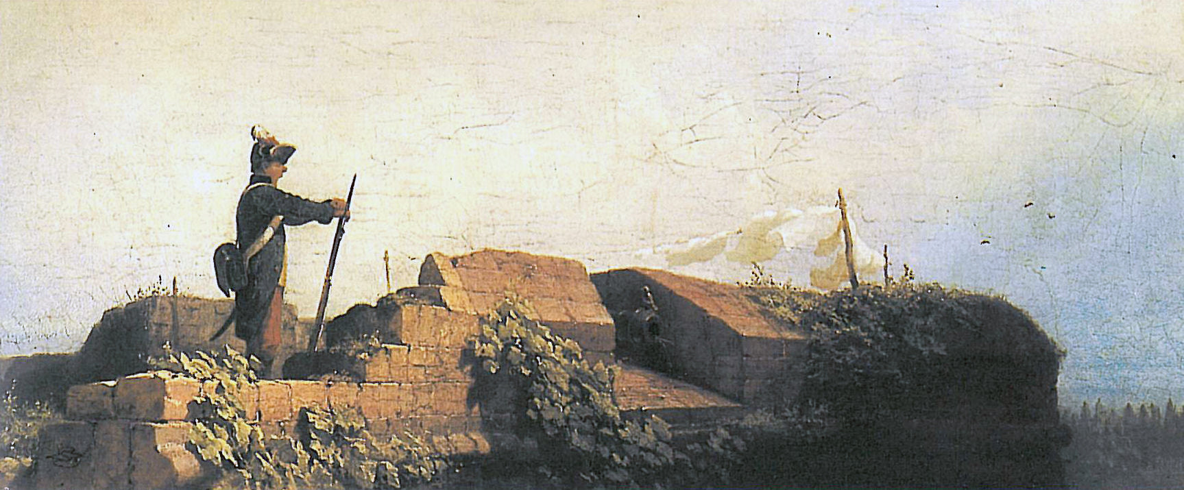 Sur le Bastion - Carl Spitzweg