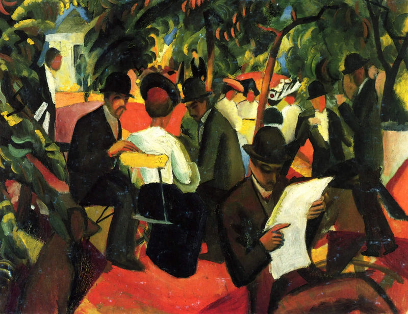 Restaurant du jardin - August Macke