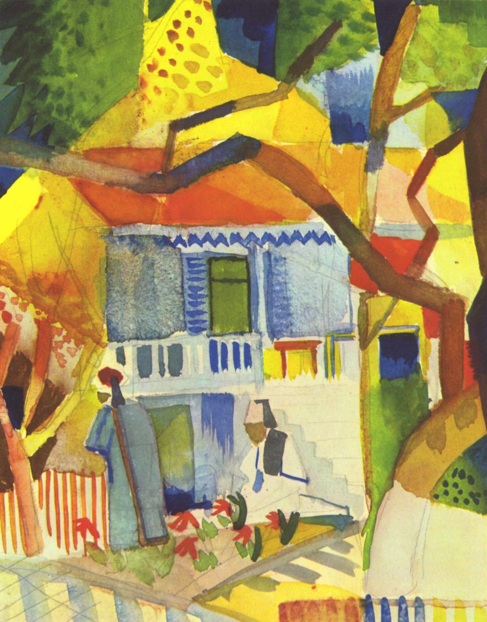 Reproduction du tableau « Q111340834 - August Macke » par Alpha Reproduction en peinture à l’huile