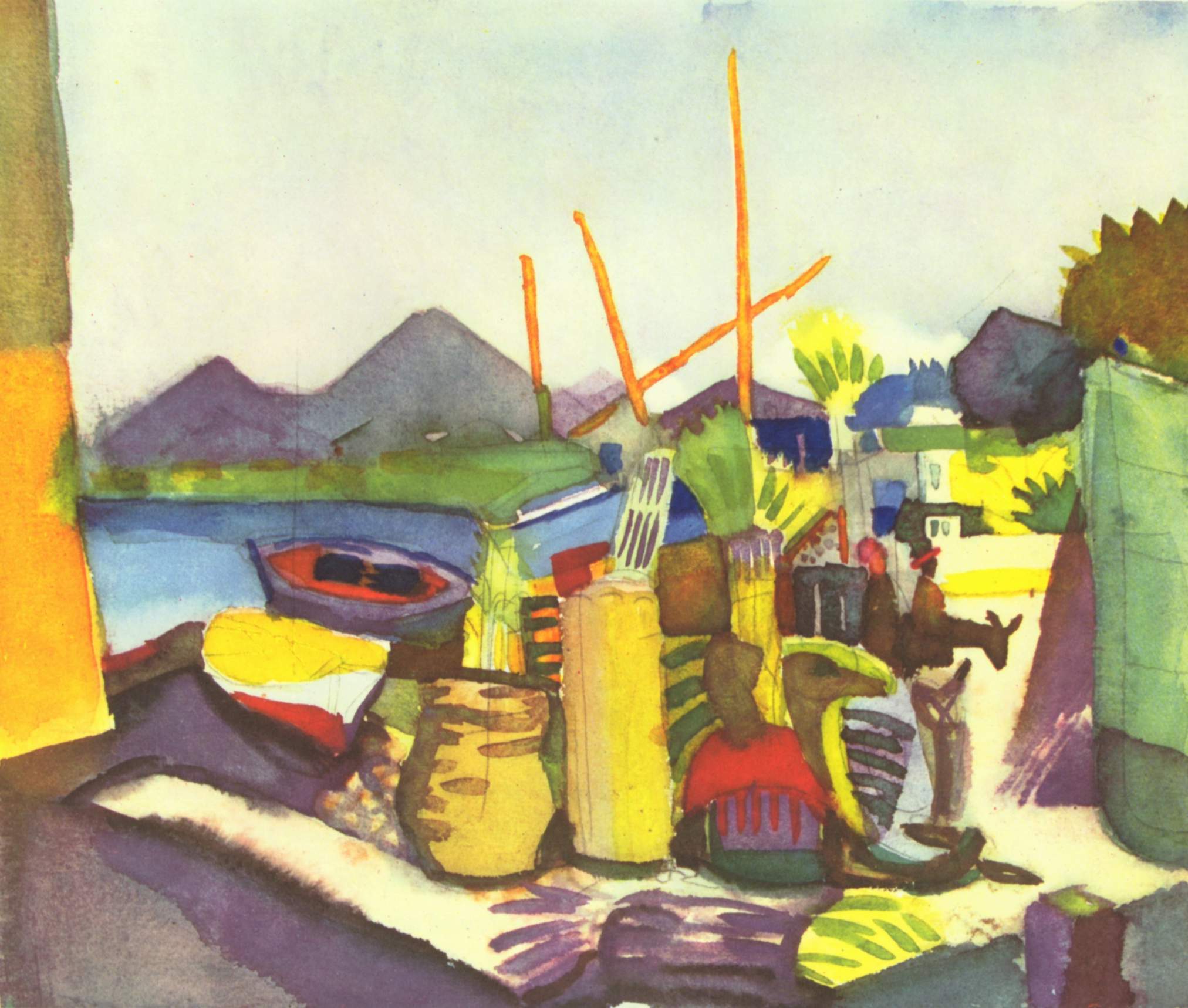 Reproduction du tableau « Q130745828 - August Macke » par Alpha Reproduction en peinture à l’huile